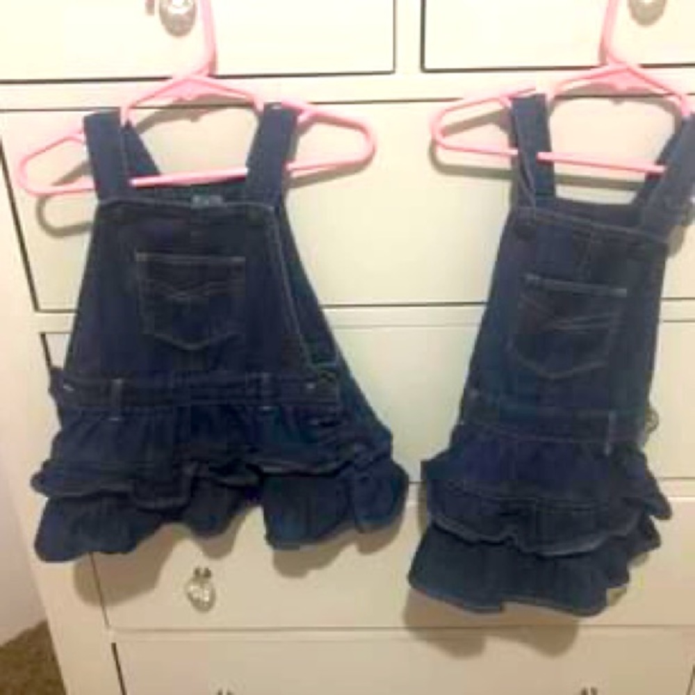 Girls 12 months overalls. Bundle
